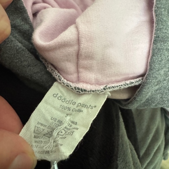 Doodle Pants 3T Pink & Gray Girls Narwhal Horn Hooded Sweatshirt - Picture 5 of 8